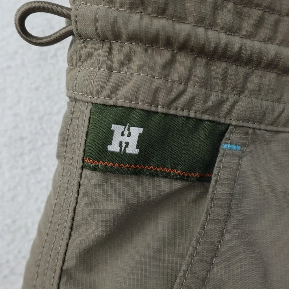 Howler Brothers Horizon Hybrid Shorts Mens 32 Khaki Nylon Ripstop Fishing